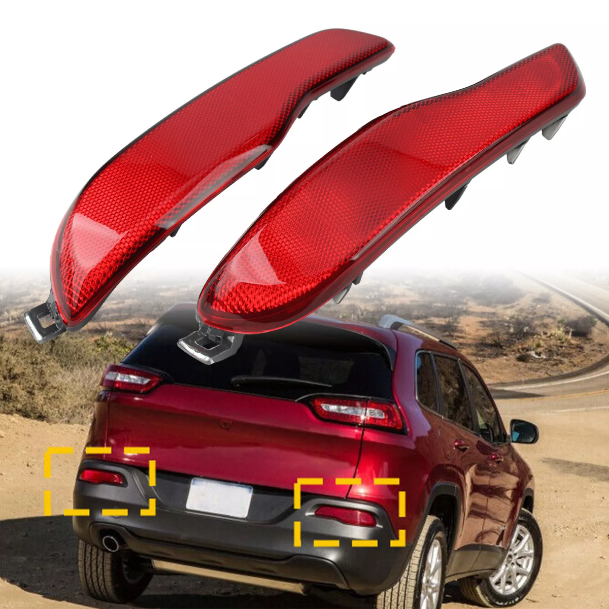 Model Kit Jeep - Left & Right Rear Bumper Reflector
