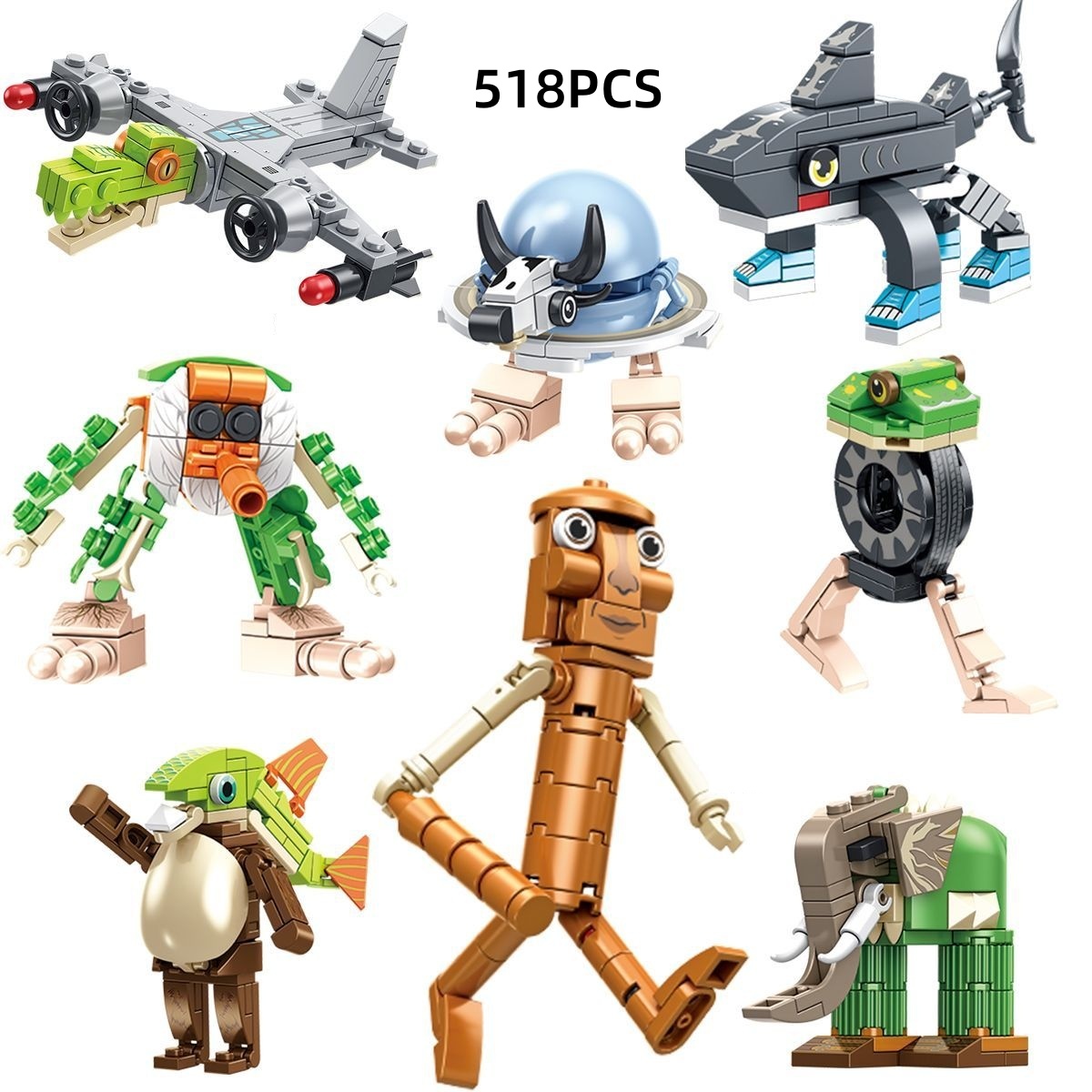 Model Kit Italeri - Anime Italian Model Set Tungtungtungsahur MOC