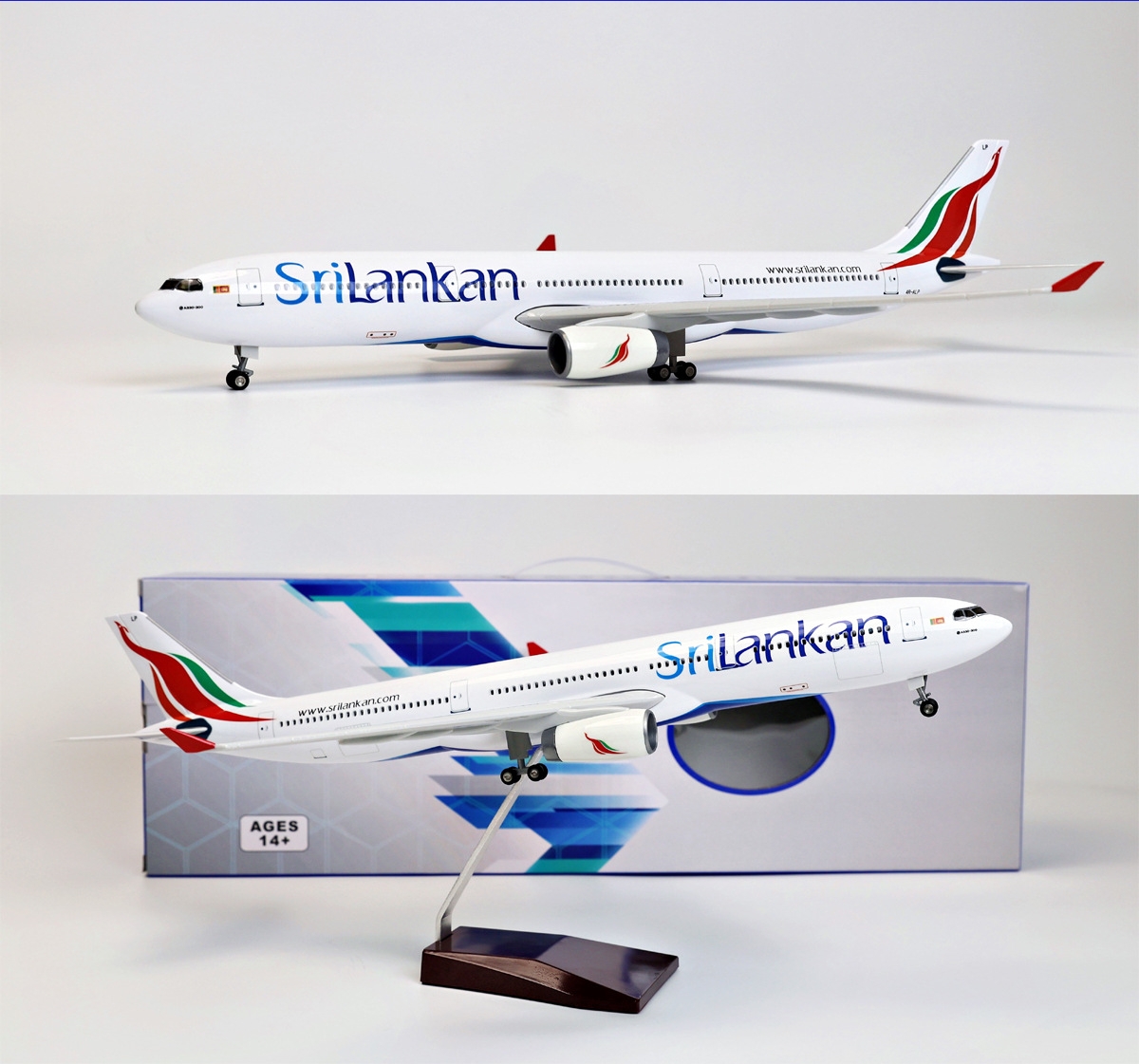 Model Kit Aircraft - 47cm Sri Lanka A330 Die-cast Resin