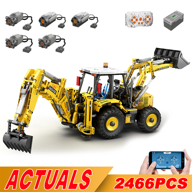 Model Kit Excavator - NEW 2466pcs Bulldozer Excavator Truck Remote
