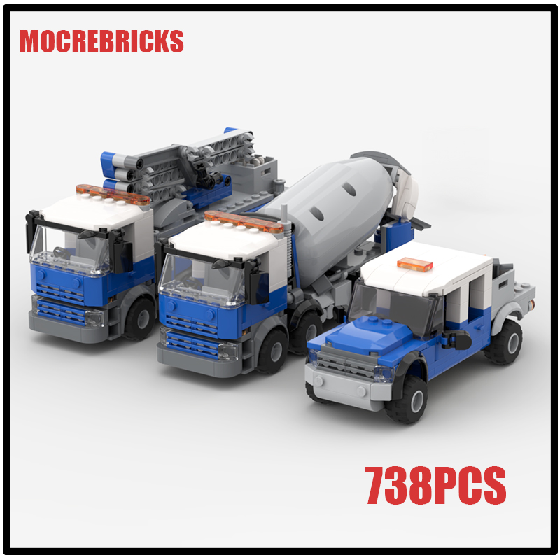 Model Kit Cement - City Series Cement Bundle 3x Vehicle