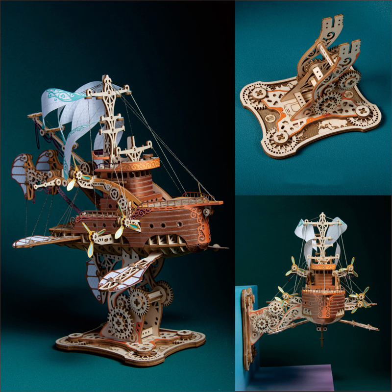 Model Kit Glue - DIY 3D Wooden Puzzle Fantastic Spaceship