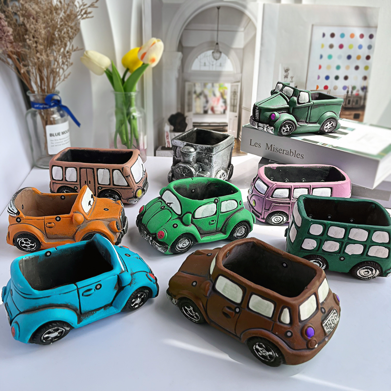 Model Kit Cement - Mini Car Silicone Candle Mold 3D
