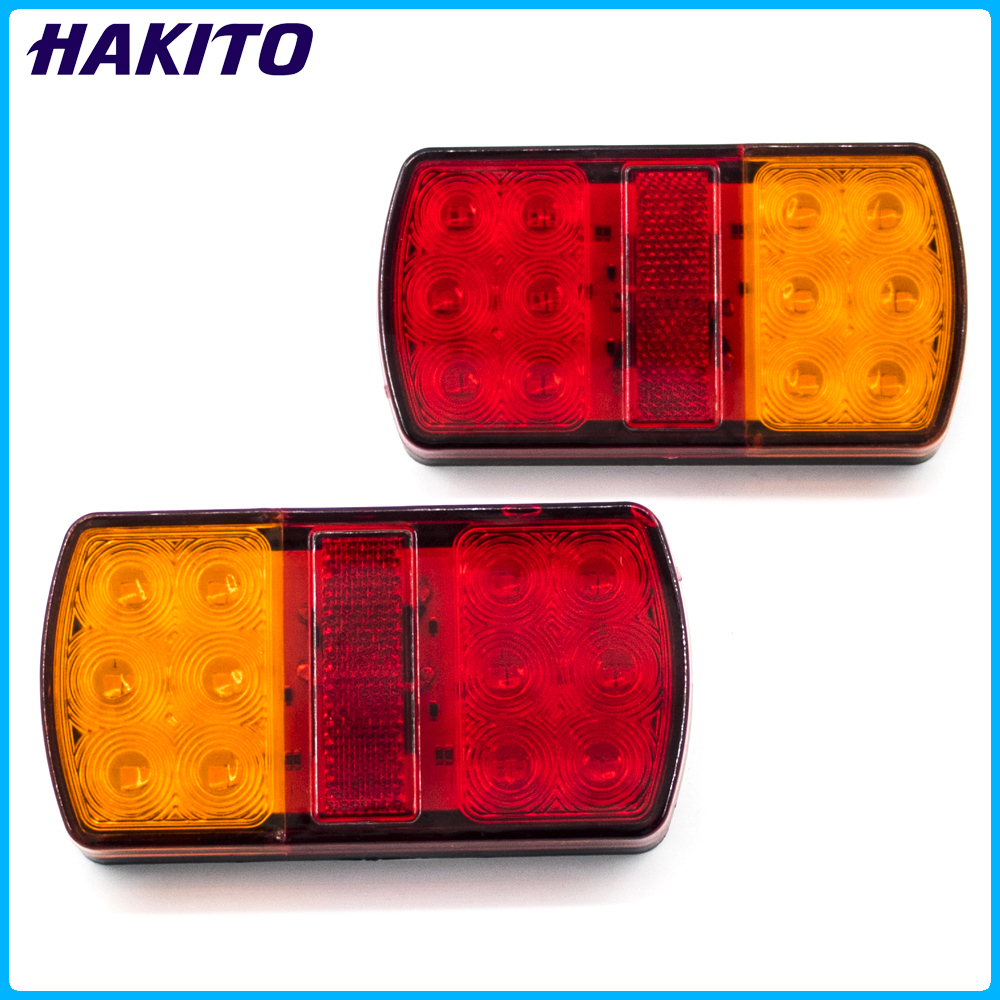 Model Kit Ship - 2Pcs Car Waterproof 12 LED Tail