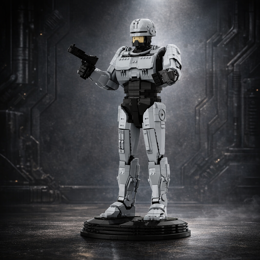 Model Kit Robocop - MOC Sci-Fi Robot Building Blocks Model