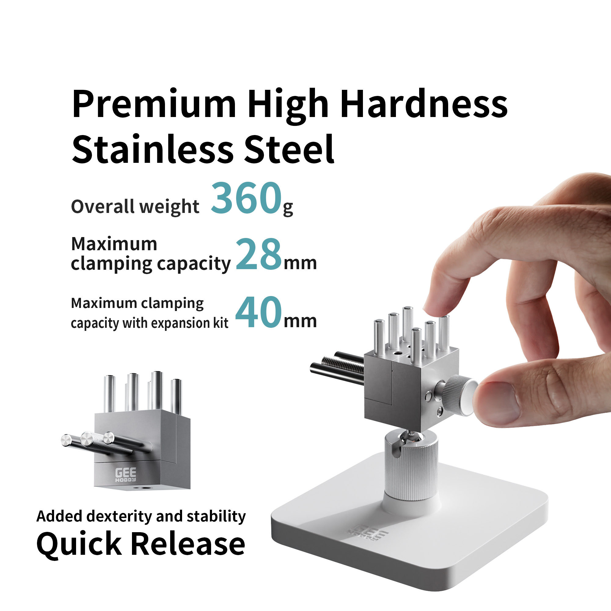 Model Kit Vise - Geehobby GH-TV Stainless Steel Hobby Vise