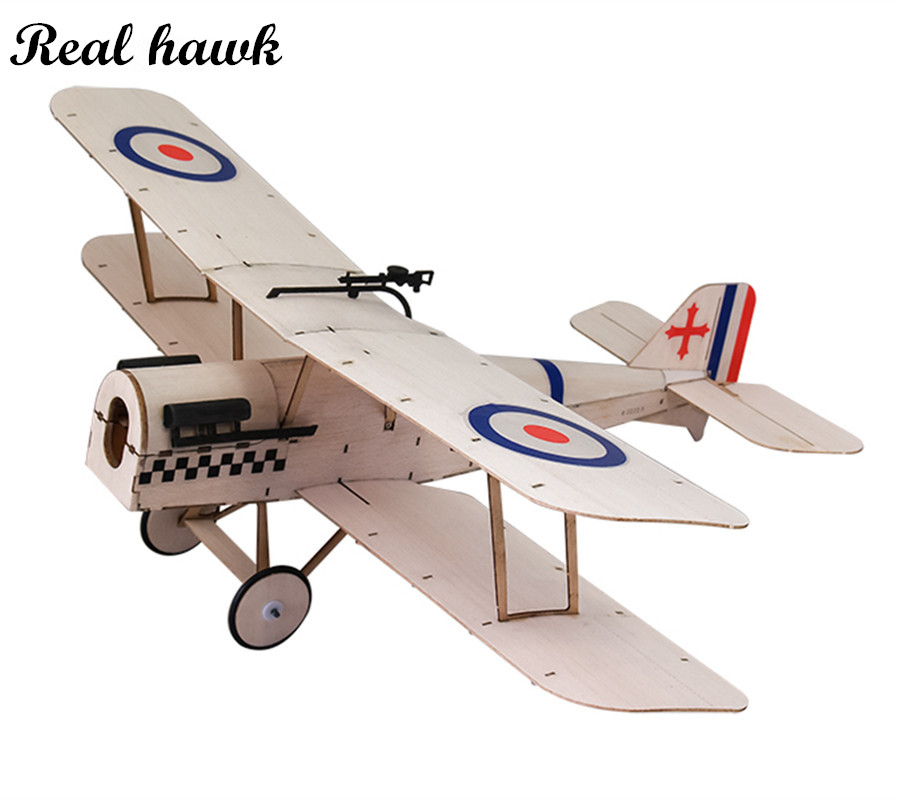 Model Kit Aircraft - Sopwith-SE5A 378mm Balsa Biplane Laser-Cut RC