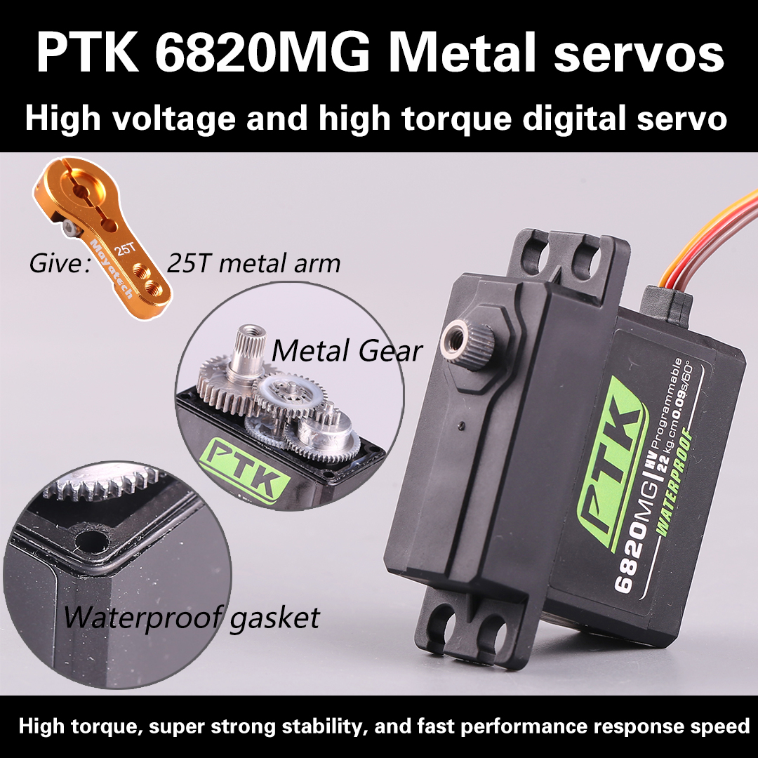 Model Kit Plastic - PTK 6820MG servo Metal gear 20kg