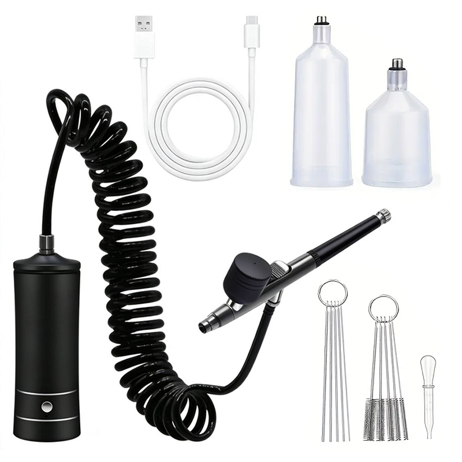 Model Kit Nipper - Portable Airbrush Kit With Compressor Cleaning