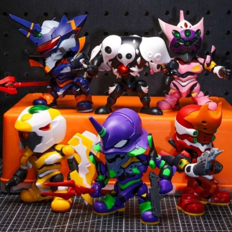 Model Kit Eva - Soskill Evangelion Q Version Assembly Model