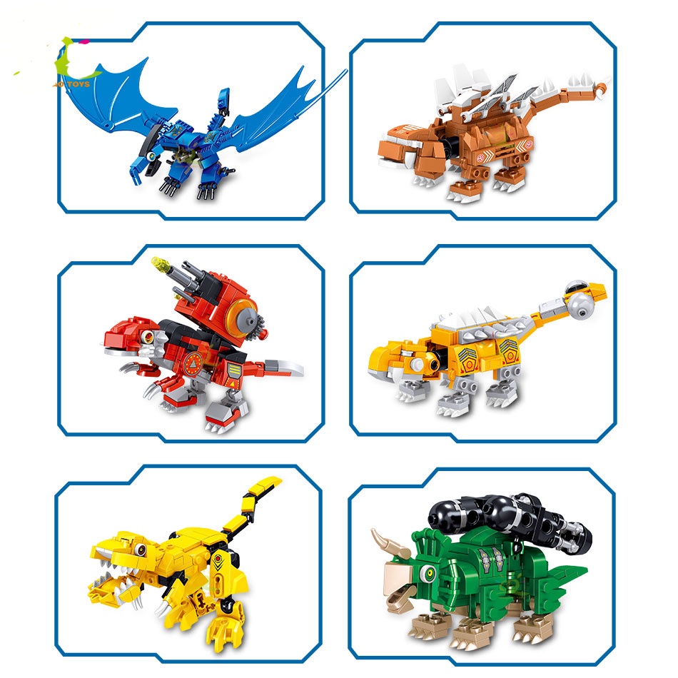 670pcs 6 In 1 Dinosaurs Movie  - Model Kit Dinosaur Bandai review and price