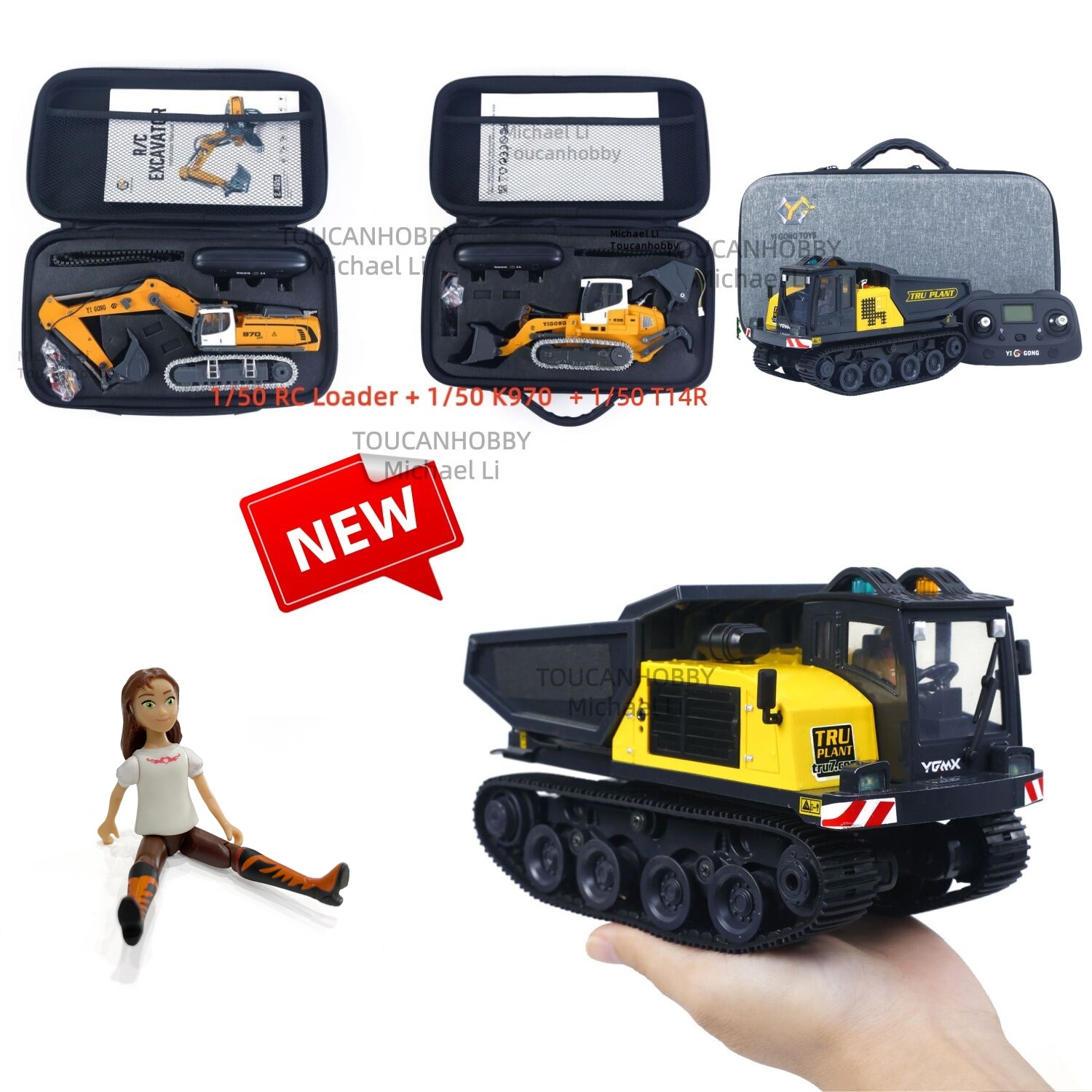 New 1/50 T14R RC Dumper K970 R - Model Kit Excavator review and price