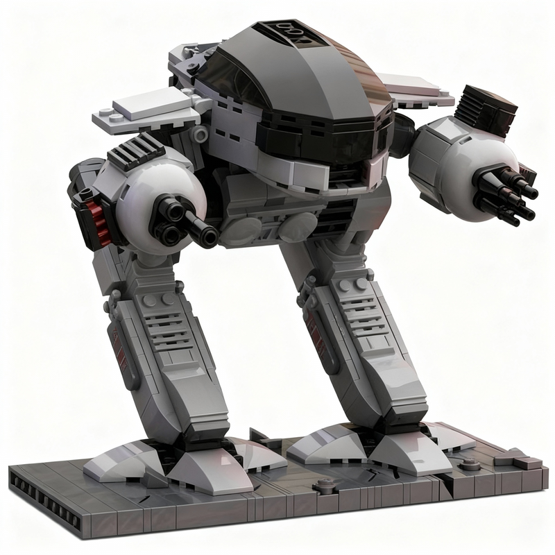 727pcs MOC Miniland Dioramas 7 - Model Kit Robocop review and price
