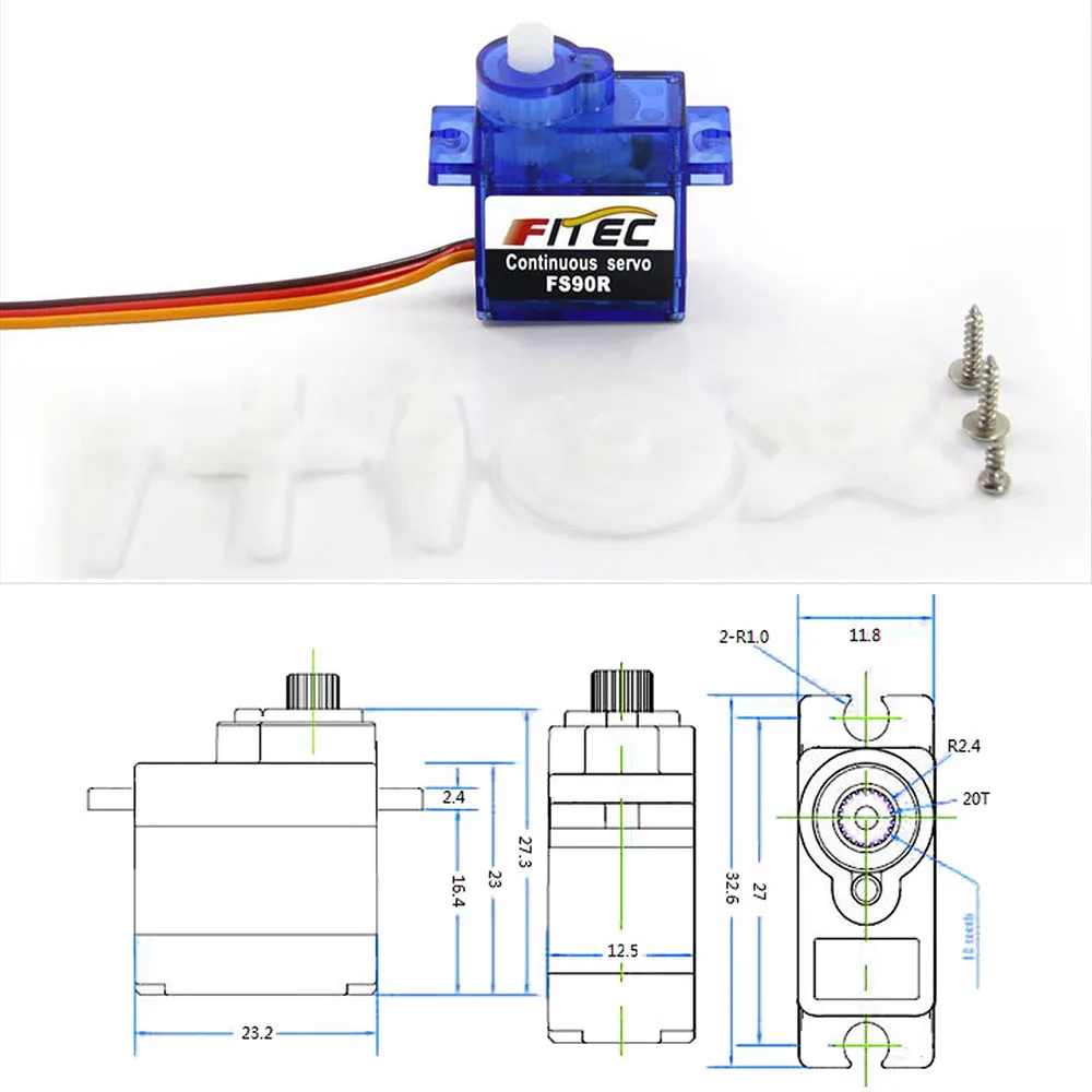 Feetech Mini FS90R Micro Servo - Model Kit Ship review and price