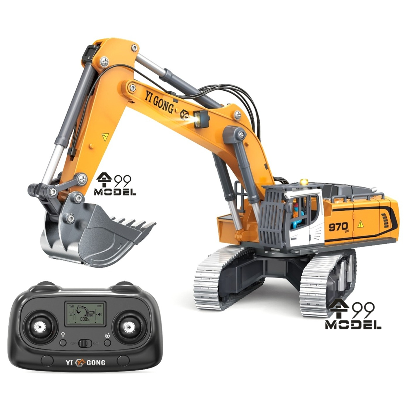 970 RC Mini Excavator 1/50 Sca - Model Kit Excavator review and price