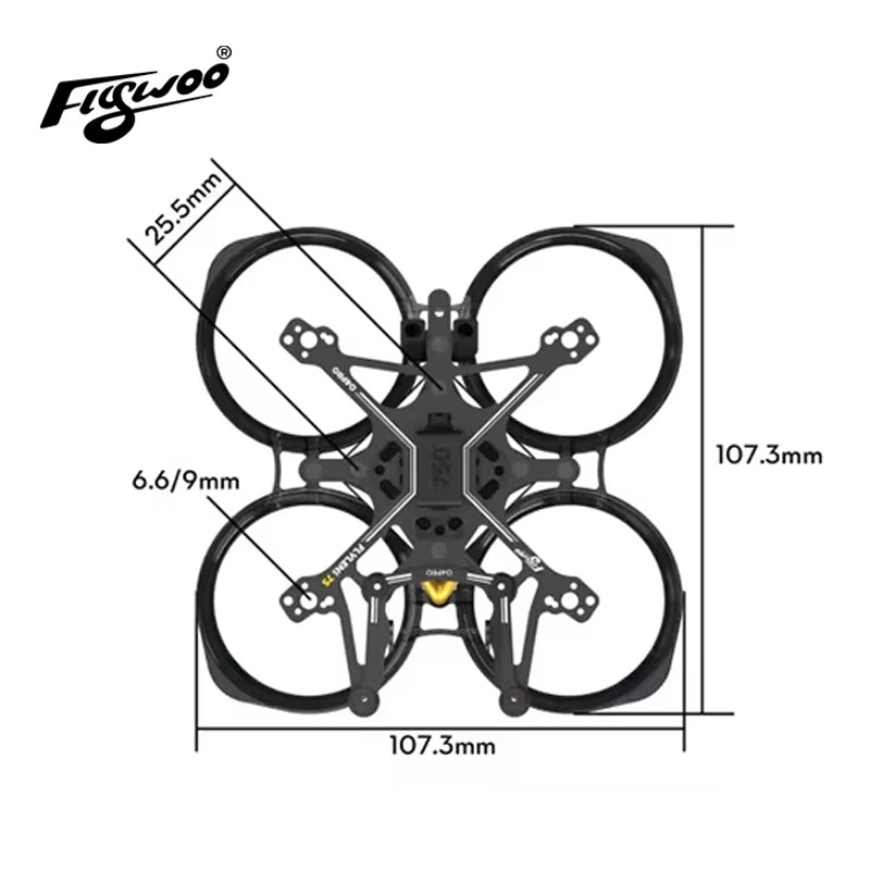 Flywoo Flylens 75 Frame Kit 1. - Model Kit Plastic review and price