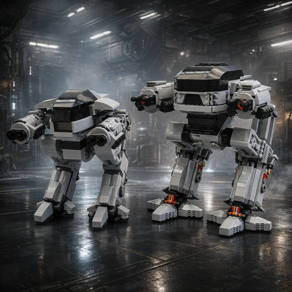 MOC Sci-Fi Mech Building Block - Model Kit Robocop review and price