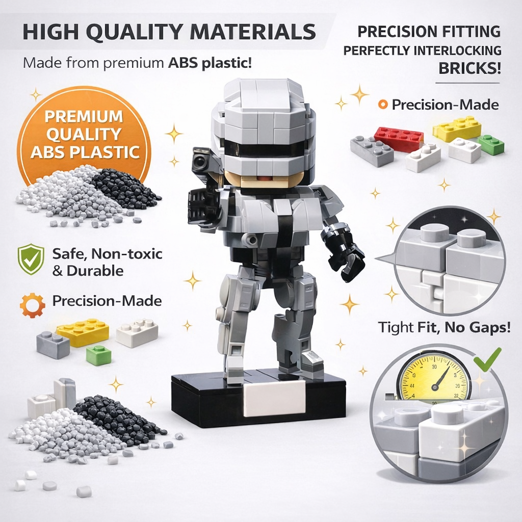MOC Sci-Fi Police Robot Buildi - Model Kit Robocop review and price