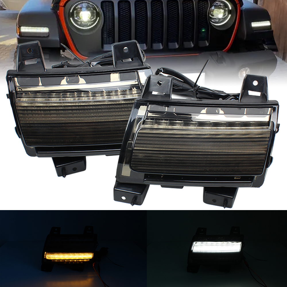 Front Bumper LED DRL & Turn Si - Model Kit Jeep review and price
