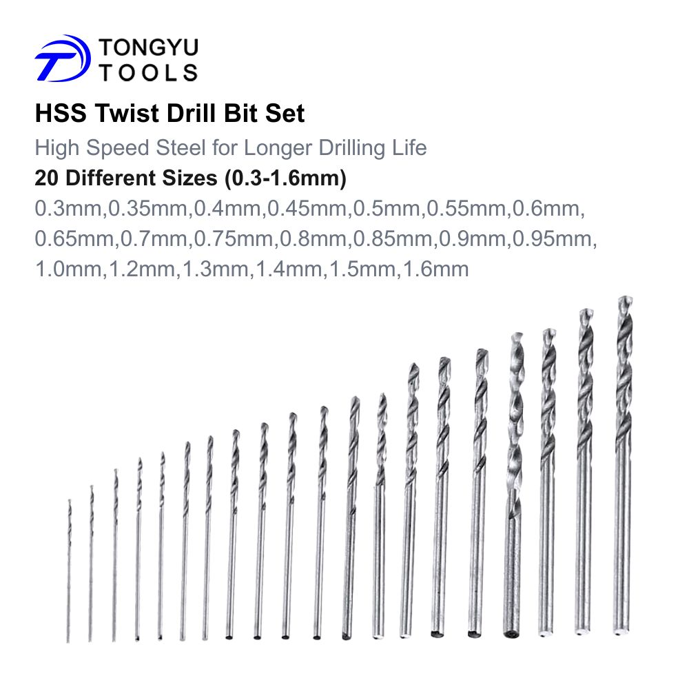 20Pcs Mini Twist Drill Bit Mic - Model Kit Vise review and price