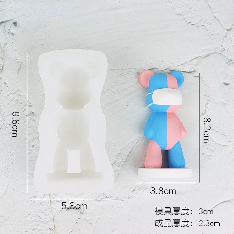 3D Cartoon Bear Candle Silicon - Model Kit Cement review and price