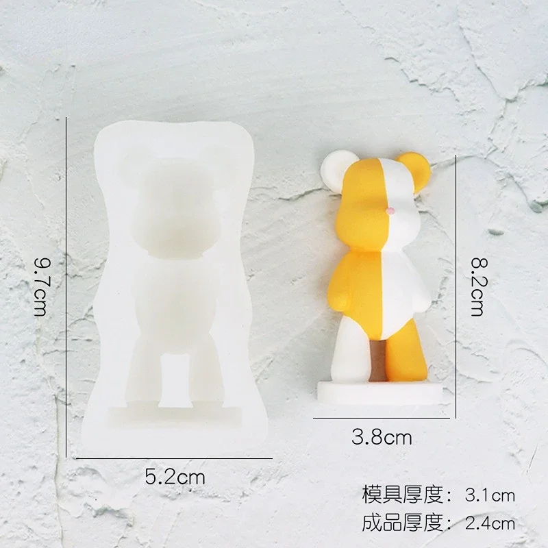 3D Cartoon Bear Candle Silicon - Model Kit Cement review and price