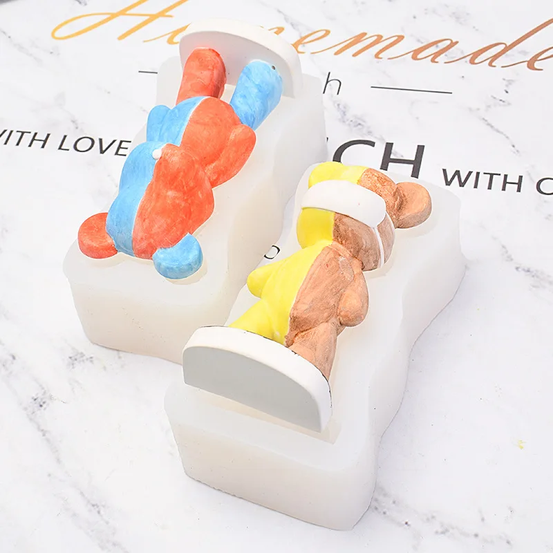 3D Cartoon Bear Candle Silicon - Model Kit Cement review and price
