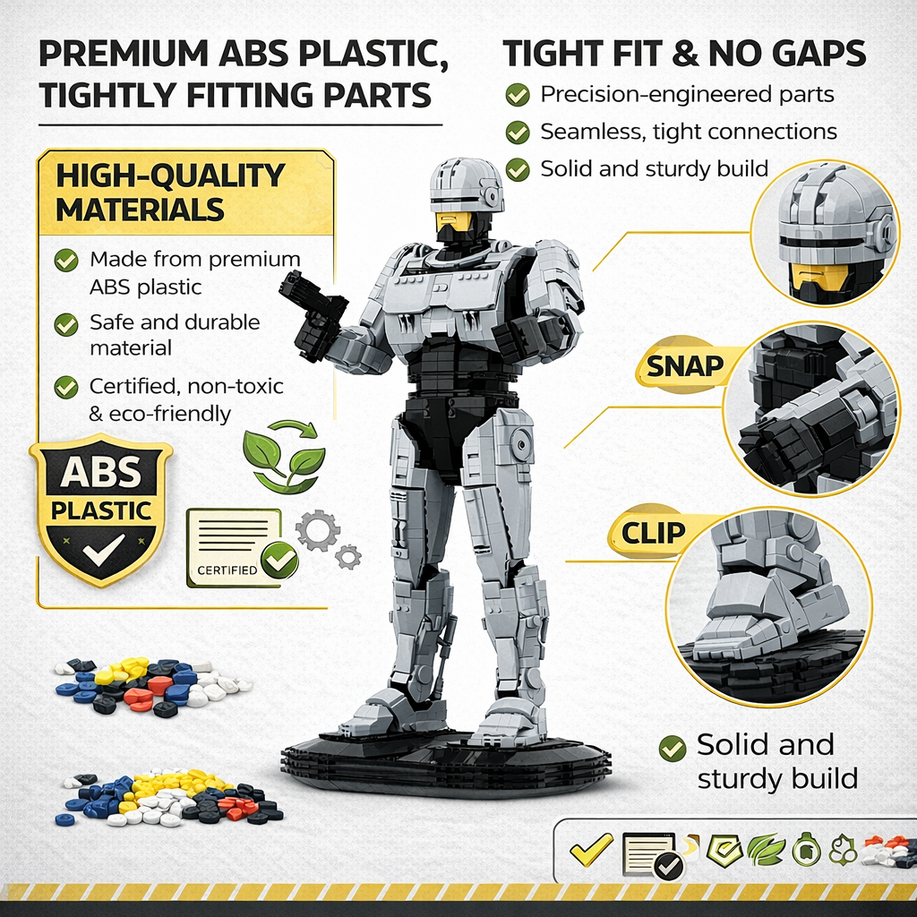 MOC Sci-Fi Robot Building Bloc - Model Kit Robocop review and price