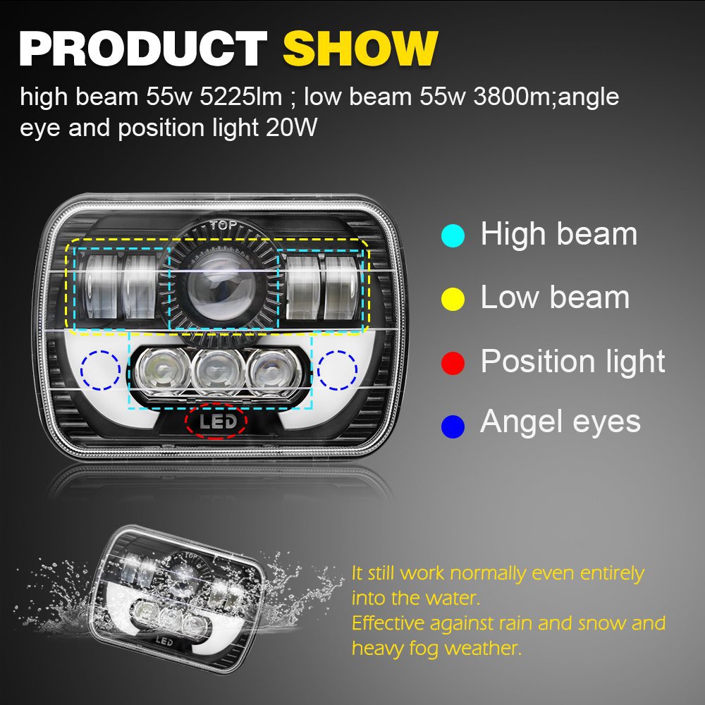 7inch H4 Led Light For Jeep Wr - Model Kit Jeep review and price