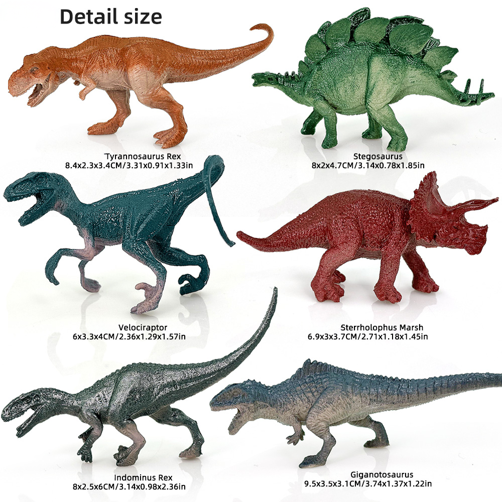 6Pcs/Set Dinosaur Toy Simulati - Model Kit Dinosaur Bandai review and price