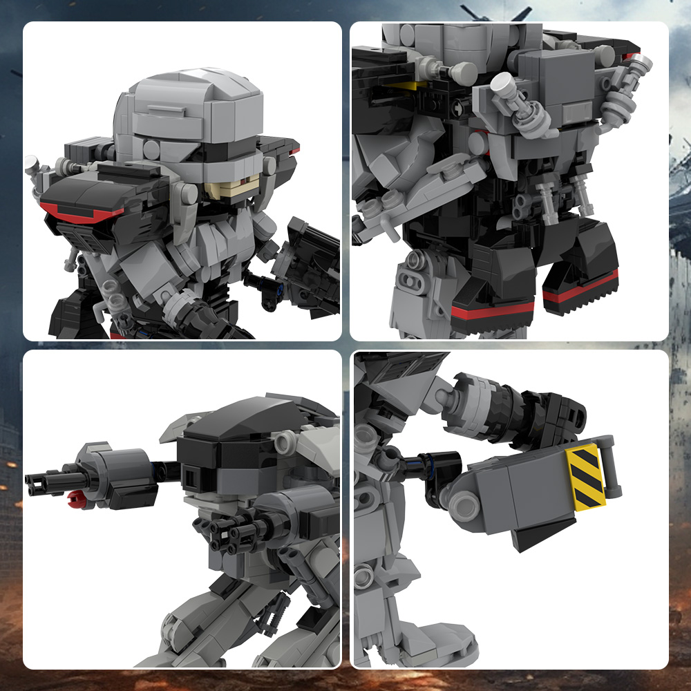 MOC Movie RoboCop Series Build - Model Kit Robocop review and price