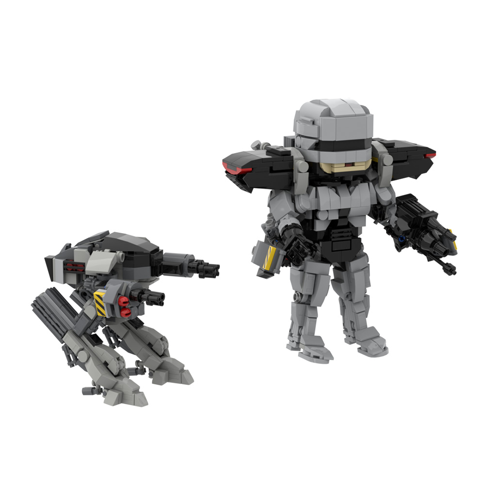 MOC Movie RoboCop Series Build - Model Kit Robocop review and price