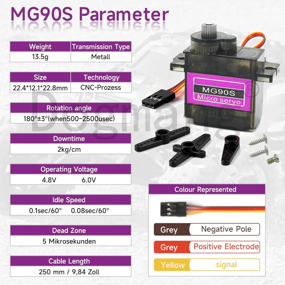 MG90S Servo 1/2/4/10/20/50 Pcs - Model Kit Ship review and price