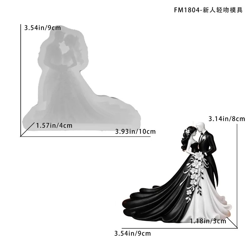 Newlywed Couple Wedding Dress  - Model Kit Cement review and price