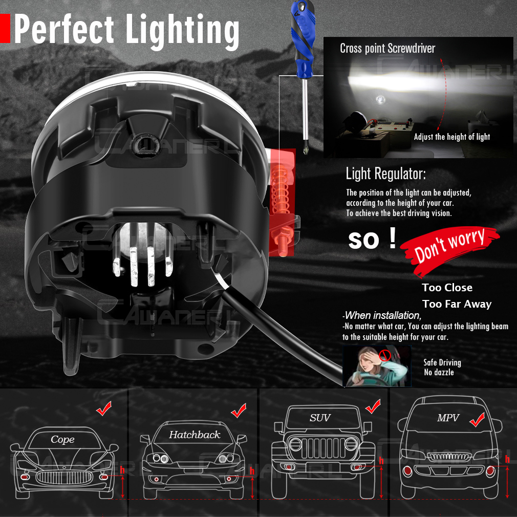 2 X 30W 6000LM LED Angel Eye F - Model Kit Jeep review and price