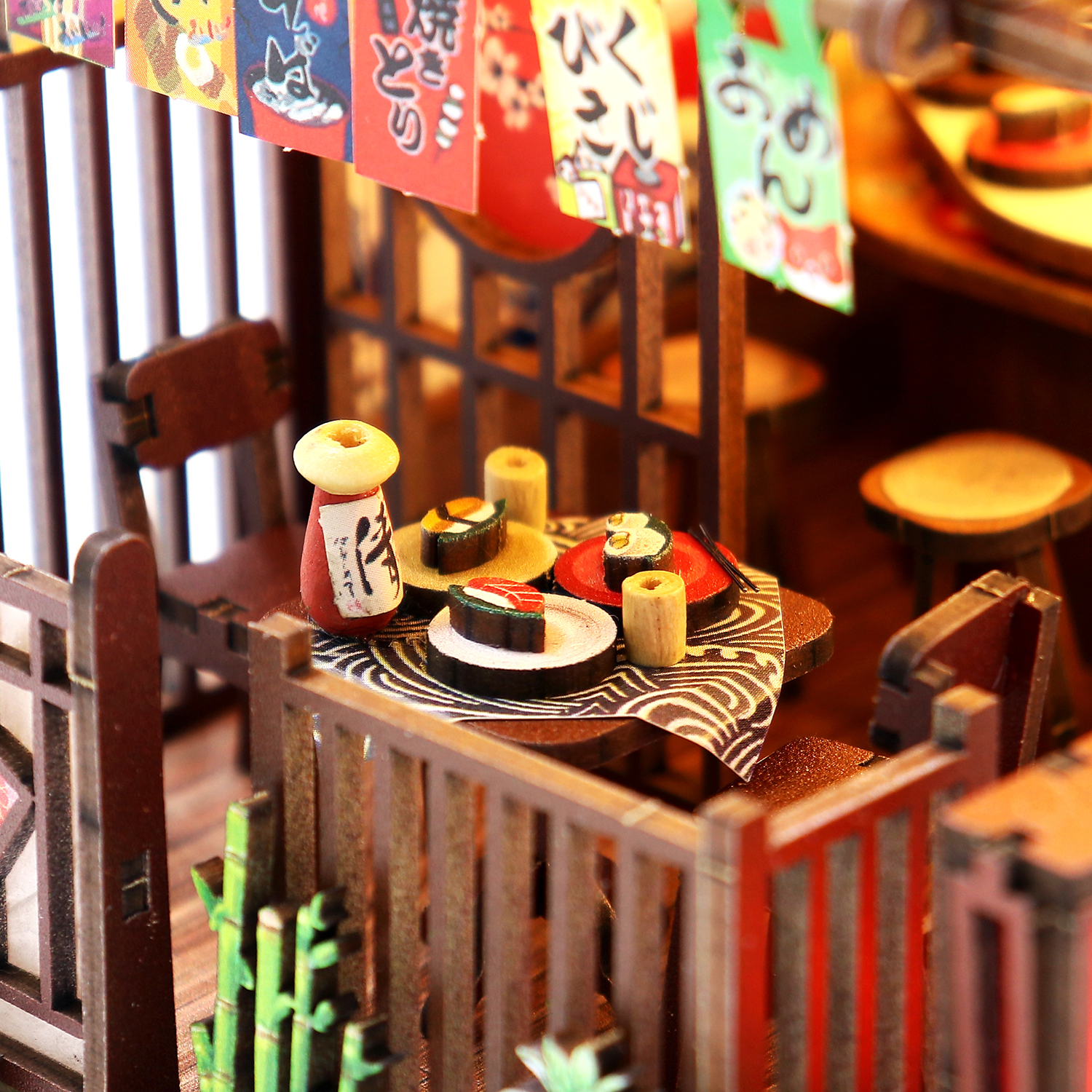Japanese Sushi Shop DIY Wooden - Model Kit Japan Shop review and price
