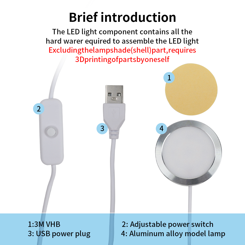 For Bambu Lab LED Lamp Kit Adj - Model Kit Rg review and price