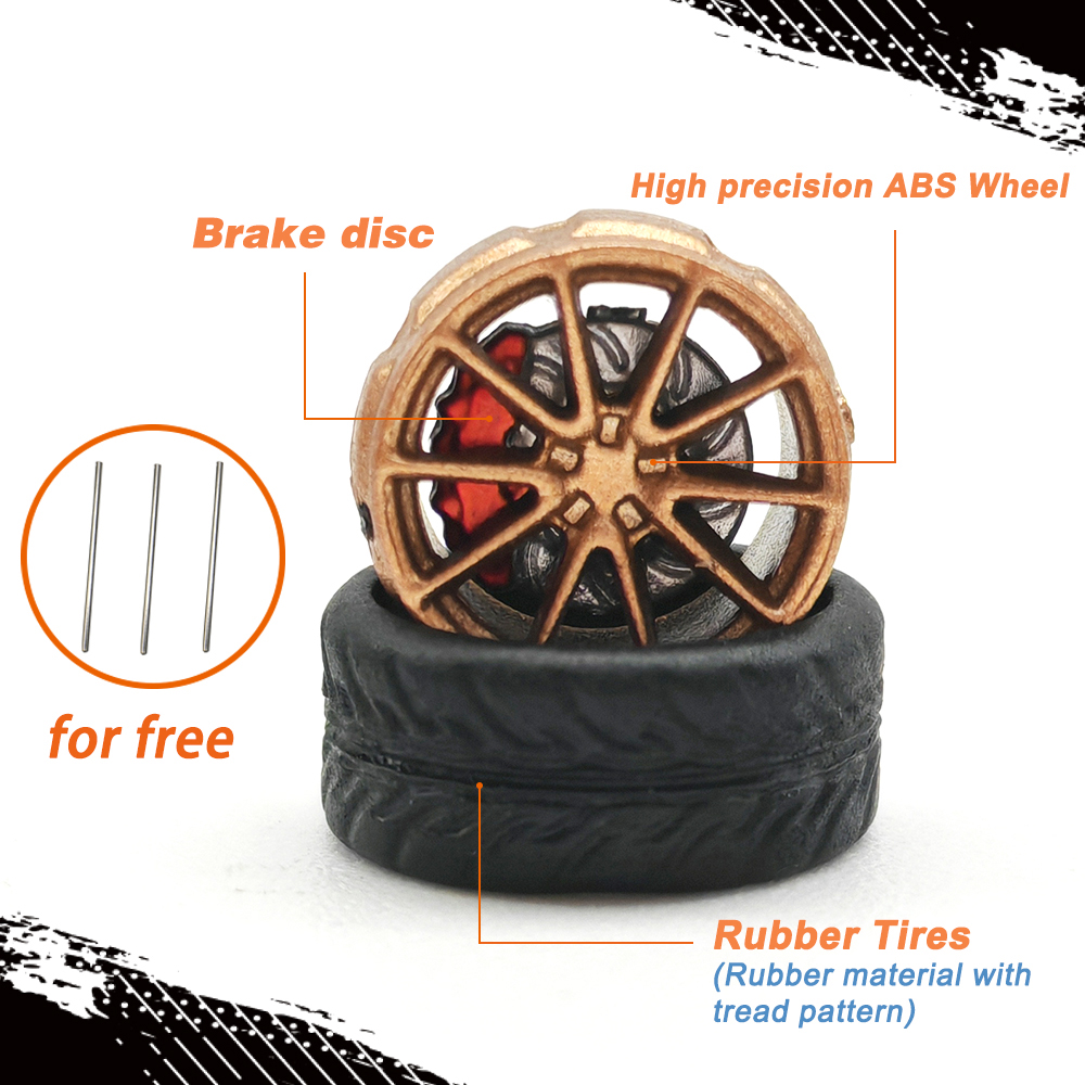 1/64 Model Car Wheels Tires 8  - Model Kit Car review and price