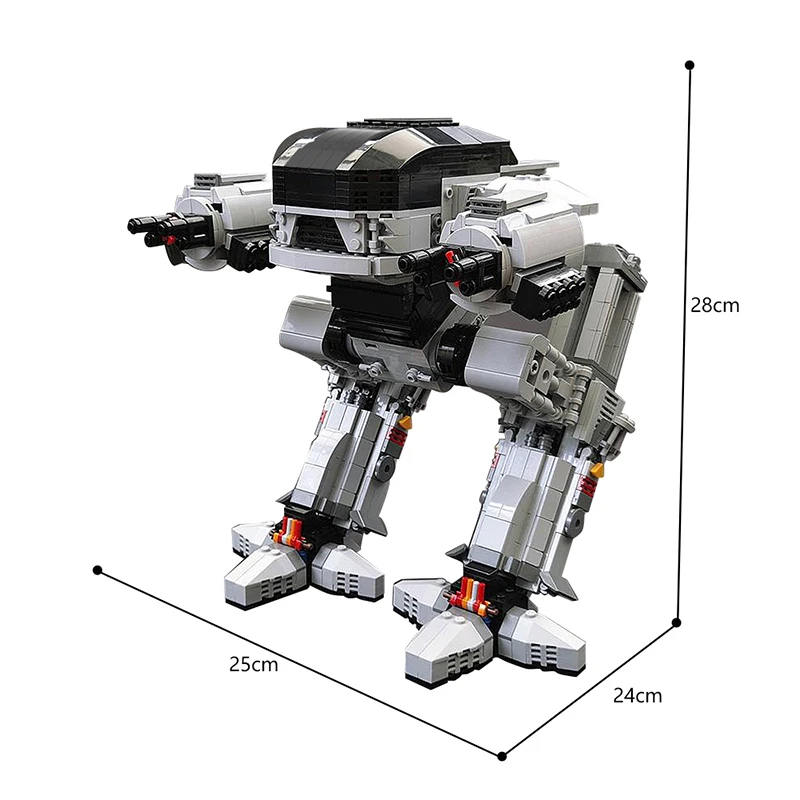 MOC Mecha Robot UCS Scale ED-2 - Model Kit Robocop review and price