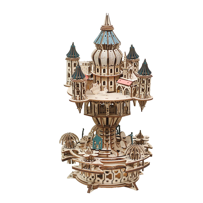 NEW DIY 3D Wooden Puzzle Castl - Model Kit Glue review and price