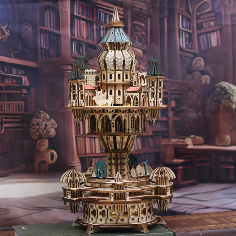 NEW DIY 3D Wooden Puzzle Castl - Model Kit Glue review and price