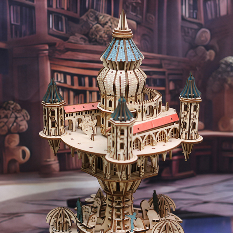 NEW DIY 3D Wooden Puzzle Castl - Model Kit Glue review and price