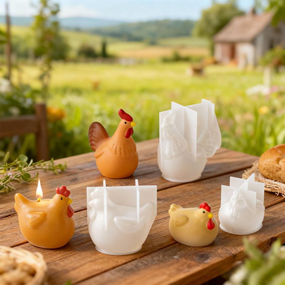 3D Chicken Candle Silicone Mol - Model Kit Cement review and price
