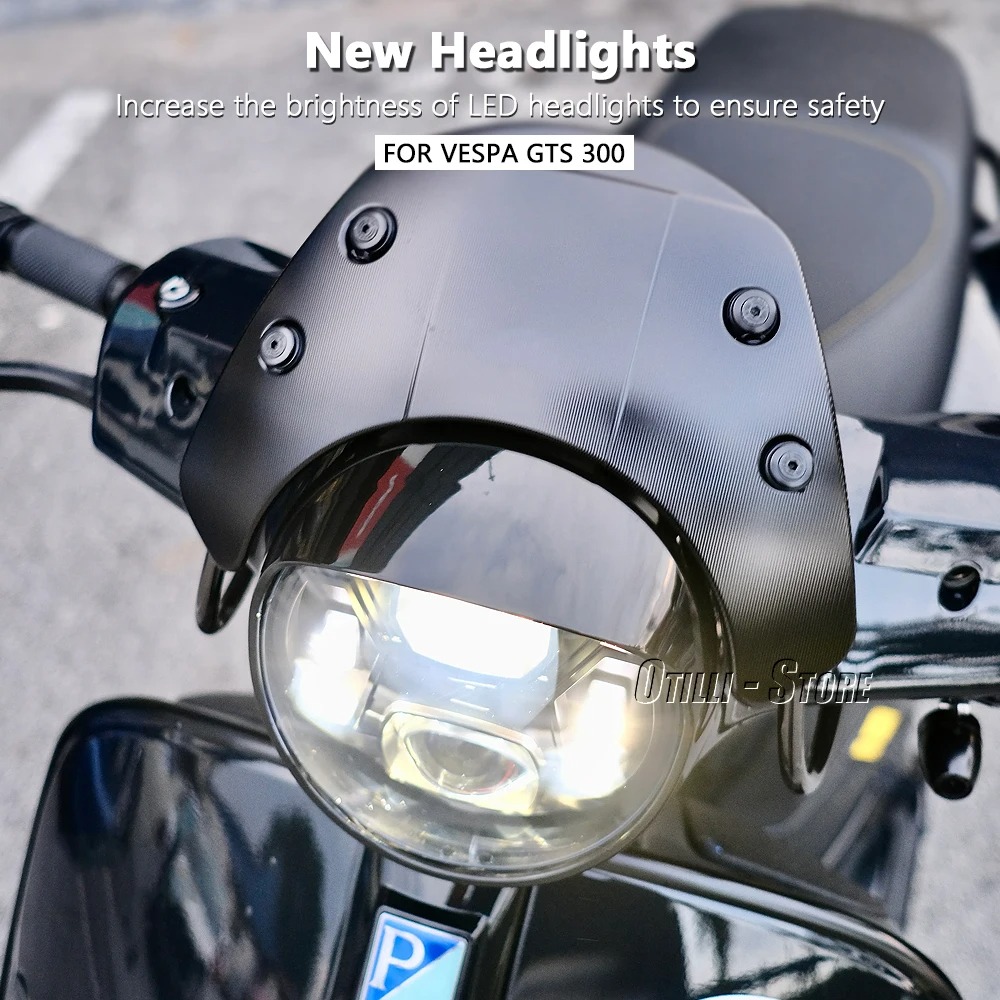 LED Headlight Assembly Black C - Model Kit Vespa review and price
