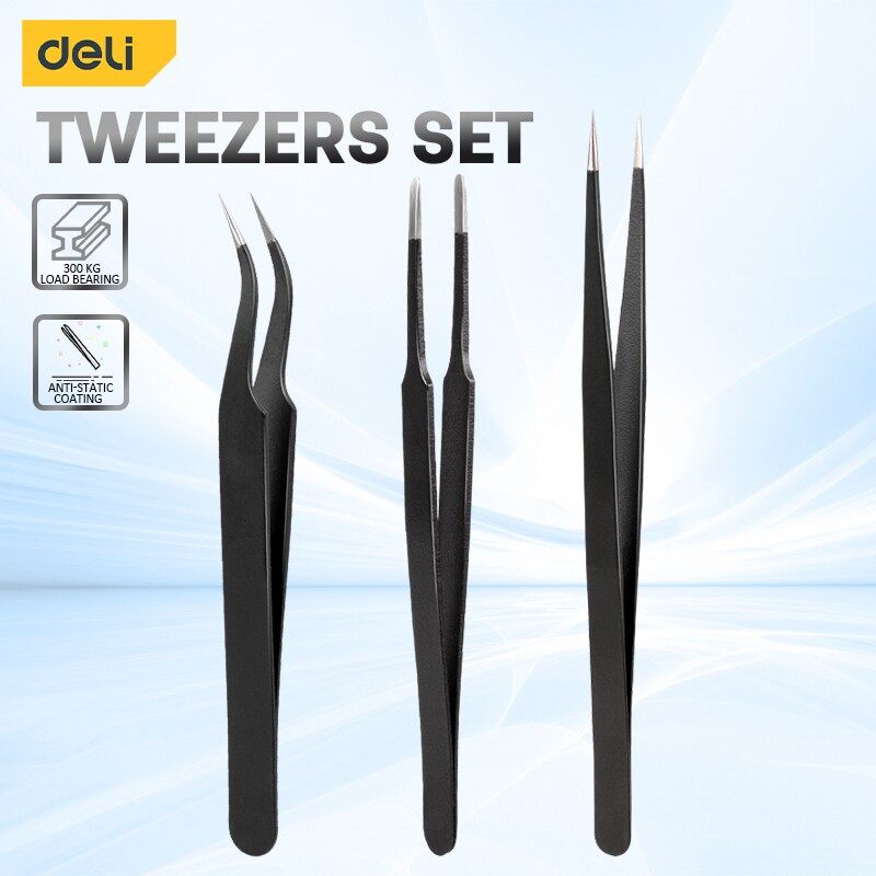 Deli 3PCS Tweezers Set Upgrade - Model Kit Nipper review and price